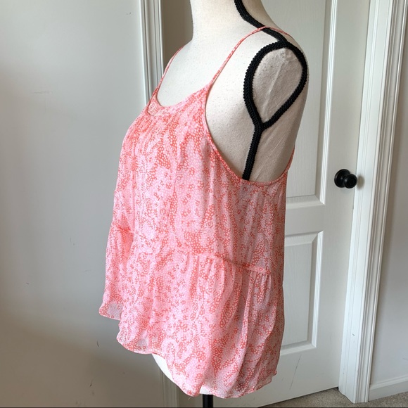 DVF Silk Baylee Layered Coral Tank Top—SZ. Sm - Picture 6 of 16